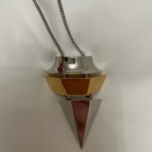 Vita Fede chunky three piece triangle necklace